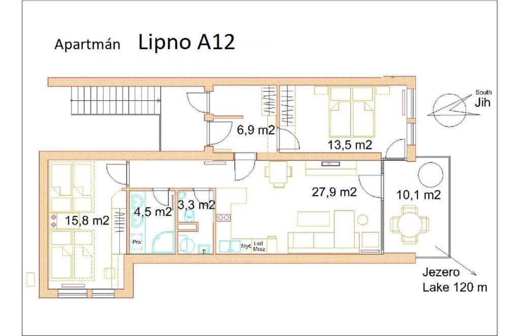 Apartman Lipno A12 Lipno nad Vltavou Dış mekan fotoğraf
